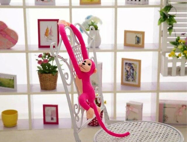 60CM Kawaii Long Arm Tail Monkey Stuffed Doll Plush Toys Curtains Baby Sleeping Appease Animal Doll Birthday Gifts