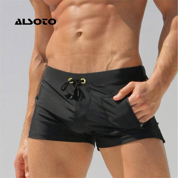 ALSOTO Sexy Man Swimwear Men's Swimsuits Swimming Trunks Sunga Hot Mens Swim Briefs Beach Shorts Mayo Sunga Swim Suits Gay Pouch