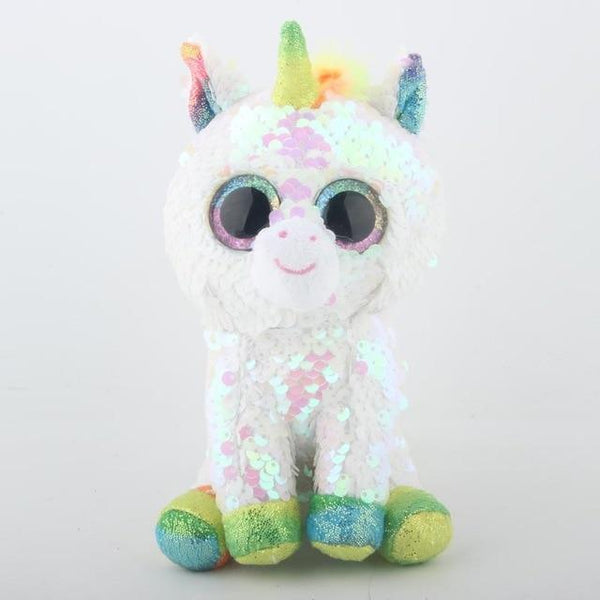 Ty Beanie Boos Flippables Animal Plush Toys Doll Malibu The Cat Moonlight The Owl Jewel the Fox Best Christmas 15cm