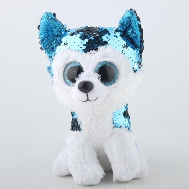 Ty Beanie Boos Flippables Animal Plush Toys Doll Malibu The Cat Moonlight The Owl Jewel the Fox Best Christmas 15cm