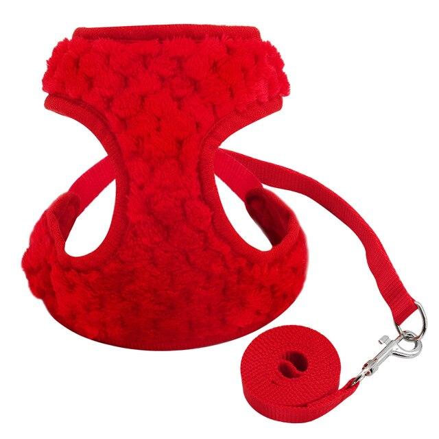 Dog Harness Vest Chihuahua Small Dog Harness and Leash Set Adjustable Pet Cat Puppy Walking Harnesses Vest For Small Dogs