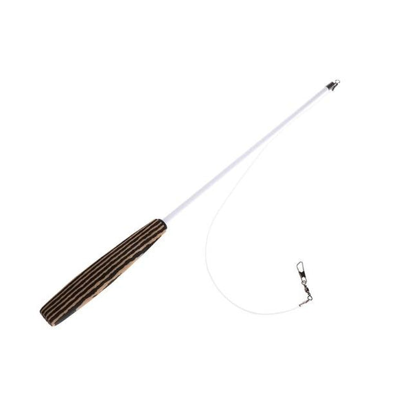 Cat Toy Plush Stick Stretch Kitten Pet Dog Teaser Fun Play Wand Interactive Wire