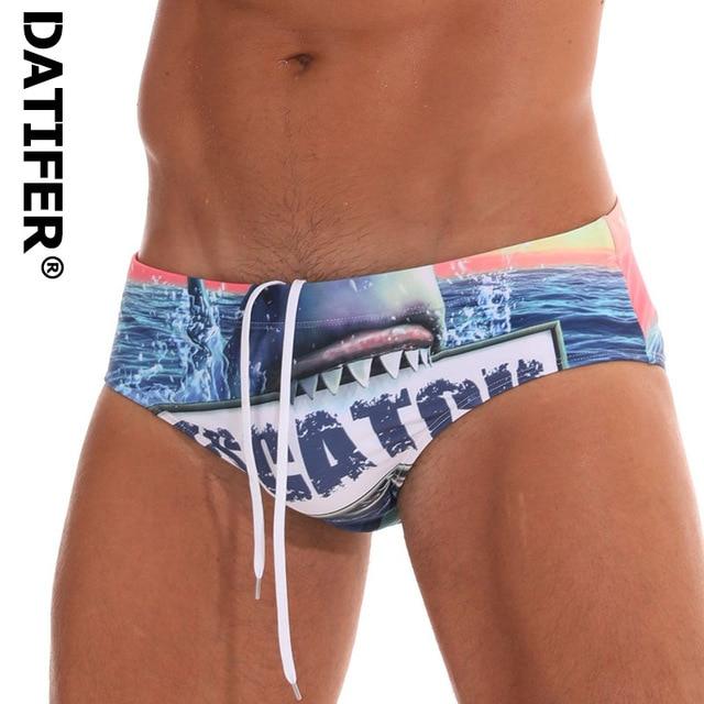 2019 Swimming Briefs Men's Swimwear Low Sexy Swimwear Boxers Men's Swim Brief Solid Swim Brief Beachwear Men Swimsuit