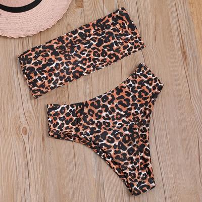 Sexy Bandeau Bikini 2019 Women Bikini Set Print Swimwear Somen Bathing Suit Push Up Female Swimsuit Swimming Beach Wear