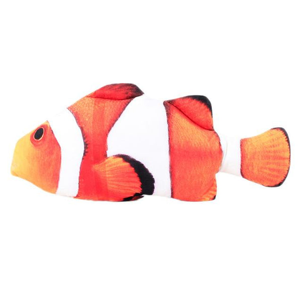 200mm Funny Lifelike Fish Shape Simulation Pet Cat Flannel Playing Toy Fish Shape Pillow Creative Pet Toy