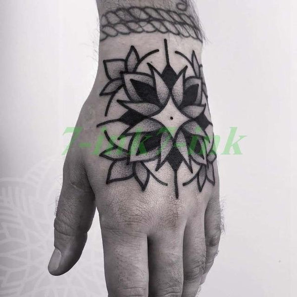 Waterproof Temporary tatoo sticker  Hand Painted Cool Dark skull face letter Water Transfer fake tatoo flash tatto for men women