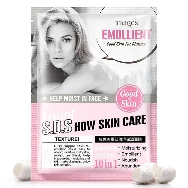 IMAGES Beauty tender skin moisturizing Hyaluronic acid Face mask Oil-control Anti-Aging Whitening facial mask  sheet mask