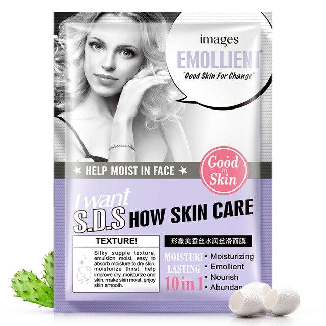 IMAGES Beauty tender skin moisturizing Hyaluronic acid Face mask Oil-control Anti-Aging Whitening facial mask  sheet mask