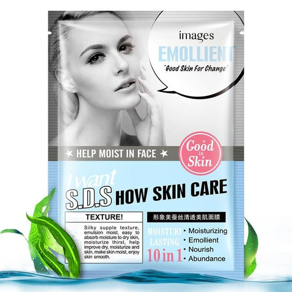 IMAGES Beauty tender skin moisturizing Hyaluronic acid Face mask Oil-control Anti-Aging Whitening facial mask  sheet mask