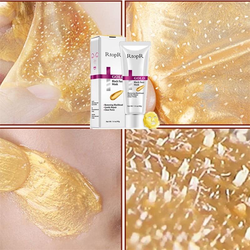 RtopR Gold Remove Blackhead Mask Shrink Pore Improve Rough Skin Acne  Blackhead Remover Mask Facial Moisturizing Cream