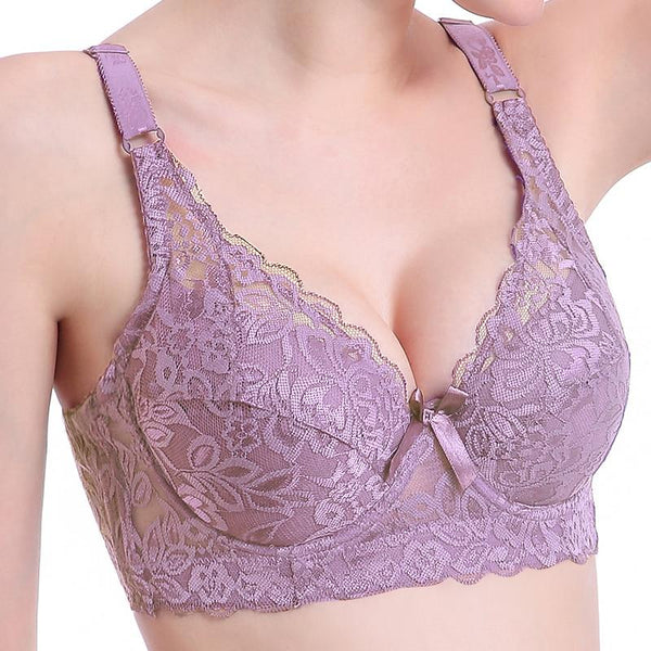 2019 Plus Large Big Size Bralette Lace Bras for Women's Bra Underwear Sexy Lingerie Super Push up Brassiere