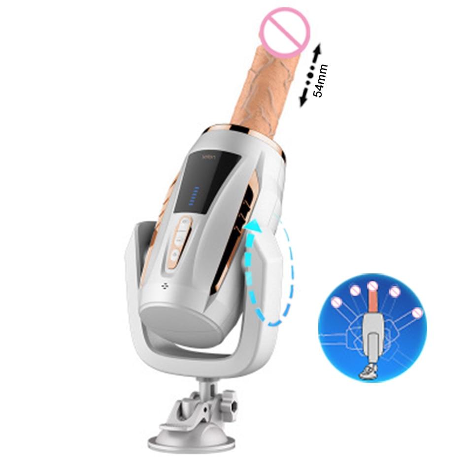 Telescopic Dildo Vibrator With Sucker Rotation Realistic Penis Vibrator Heating Female Masturbator Sex Machine Sex Toy For Adult