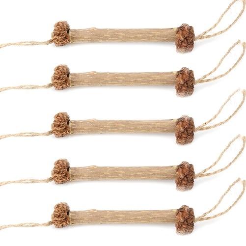15/20pcs Cat Cleaning Teeth Natural Catnip Pet Cat Molar Toothpaste Stick Matatabi Actinidia Fruit Silvervine Cat Snacks Sticks