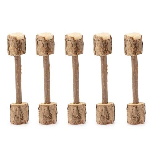 15/20pcs Cat Cleaning Teeth Natural Catnip Pet Cat Molar Toothpaste Stick Matatabi Actinidia Fruit Silvervine Cat Snacks Sticks