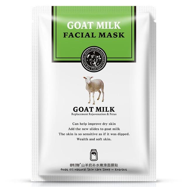 HanChan 1Pcs Natto Extract Face Mask Fresh milk extract Facial Masks Moisturizing anti acne aging whitening Skin Care Mask