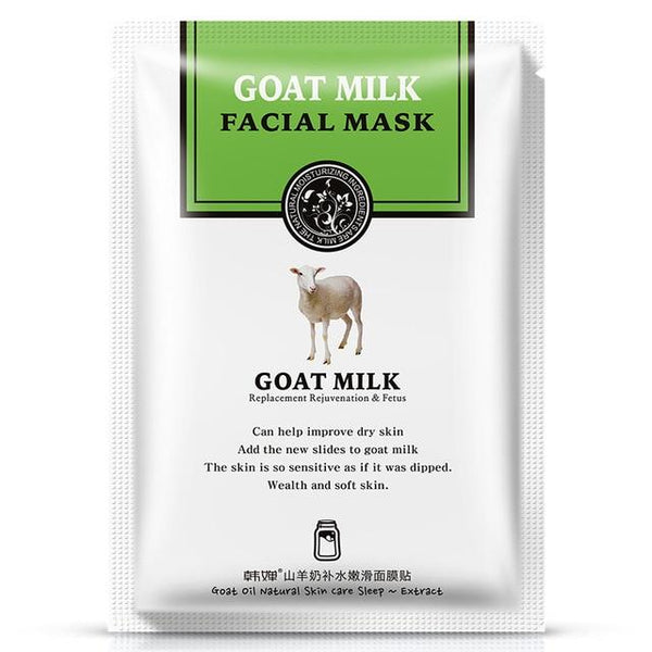 HanChan 1Pcs Natto Extract Face Mask Fresh milk extract Facial Masks Moisturizing anti acne aging whitening Skin Care Mask