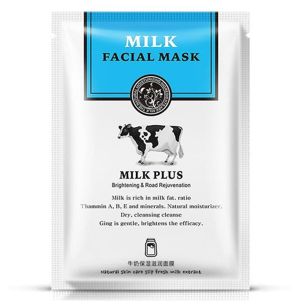 HanChan 1Pcs Natto Extract Face Mask Fresh milk extract Facial Masks Moisturizing anti acne aging whitening Skin Care Mask