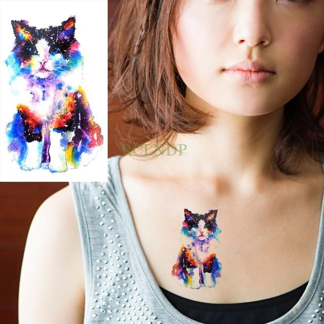 Waterproof Temporary Tattoo cute squirrel fox dog snake animal tatto stickers flash tatoo fake tattoos for girl women lady 4