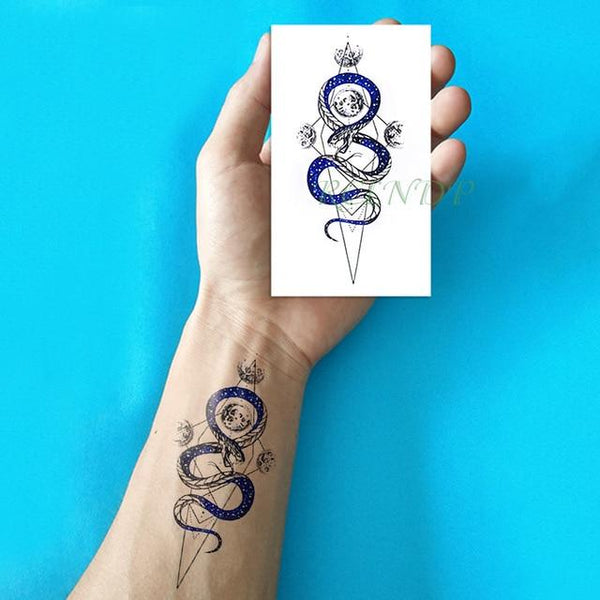 Waterproof Temporary Tattoo cute squirrel fox dog snake animal tatto stickers flash tatoo fake tattoos for girl women lady 4