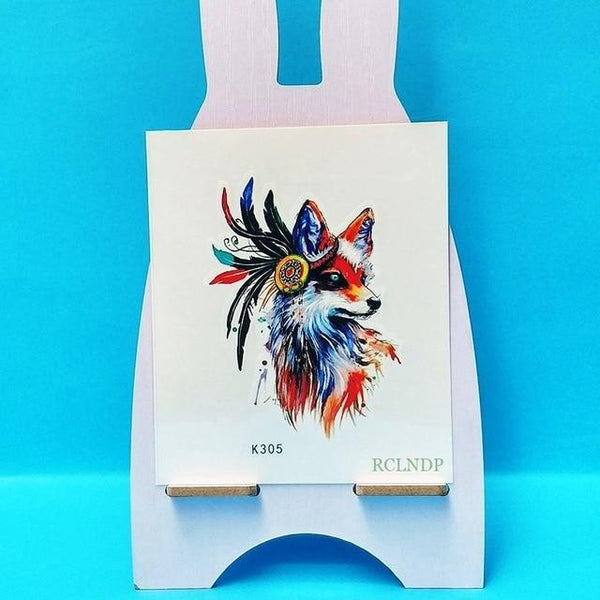 Waterproof Temporary Tattoo cute squirrel fox dog snake animal tatto stickers flash tatoo fake tattoos for girl women lady 4