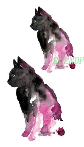 Waterproof Temporary Tattoo cute squirrel fox dog snake animal tatto stickers flash tatoo fake tattoos for girl women lady 4