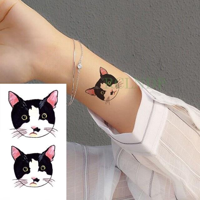 Waterproof Temporary Tattoo cute squirrel fox dog snake animal tatto stickers flash tatoo fake tattoos for girl women lady 4