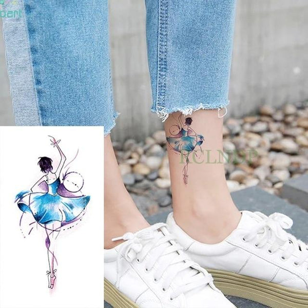 Waterproof Temporary Tattoo cute squirrel fox dog snake animal tatto stickers flash tatoo fake tattoos for girl women lady 4