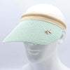 2019 New Simple Summer Straw Sun Hat Women Pearl Backable Sun Visor Hat with Big Heads Wide Brim UV Protection female cap