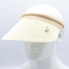 2019 New Simple Summer Straw Sun Hat Women Pearl Backable Sun Visor Hat with Big Heads Wide Brim UV Protection female cap