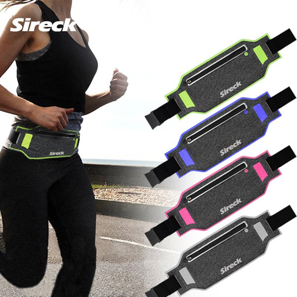 Sireck Men Women's Sport Bag Running Waist Belt Bag With Hidden Pouch For Mobile Phone Fanny Pack Gym Bags Fitness Accessories