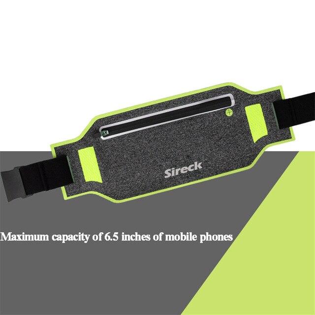 Sireck Men Women's Sport Bag Running Waist Belt Bag With Hidden Pouch For Mobile Phone Fanny Pack Gym Bags Fitness Accessories