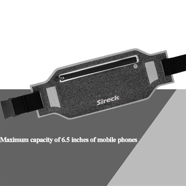 Sireck Men Women's Sport Bag Running Waist Belt Bag With Hidden Pouch For Mobile Phone Fanny Pack Gym Bags Fitness Accessories