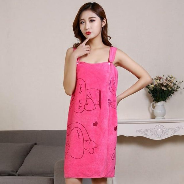 Microfiber Soft Bath Towel Lady Girl Women Sexy Wearable Quick Dry Magic Bathing Beach Spa Bathrobes Wash Clothing Beach Dresses