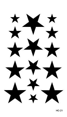 Free Shipping New 2019 Classic Black Tattoo Waterfproof Fake Temporary Tattoo Sticker Body Cat Star Infinity Bird Tattoo Small