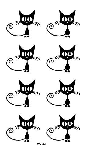 Free Shipping New 2019 Classic Black Tattoo Waterfproof Fake Temporary Tattoo Sticker Body Cat Star Infinity Bird Tattoo Small