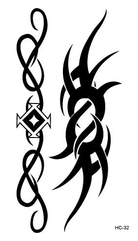 Free Shipping New 2019 Classic Black Tattoo Waterfproof Fake Temporary Tattoo Sticker Body Cat Star Infinity Bird Tattoo Small