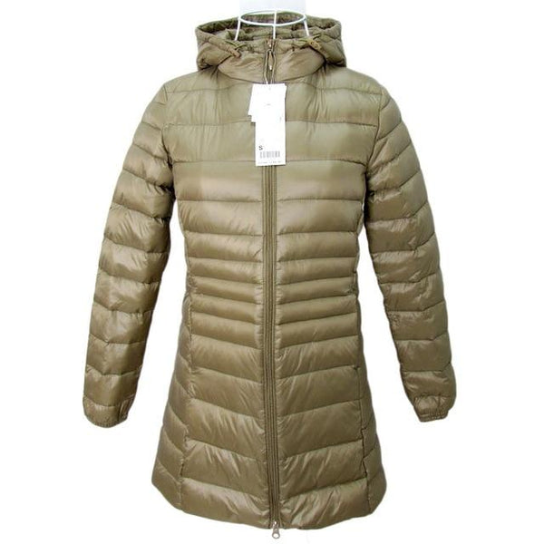 BOoDinerinle Ultra Light Down Jacket Women Long Down Coat Ultra Thin Down Jacket Woman Hooded Duck Down Jacket Women Winter Coat