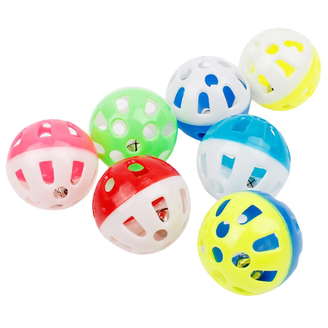 1 Pcs Pet Toy Cat Hollow Bell Ball Parrot Toy Bird Hollow Bell Ball For Parakeet Cockatiel Chew Fun Cage Random Colors 2019 New