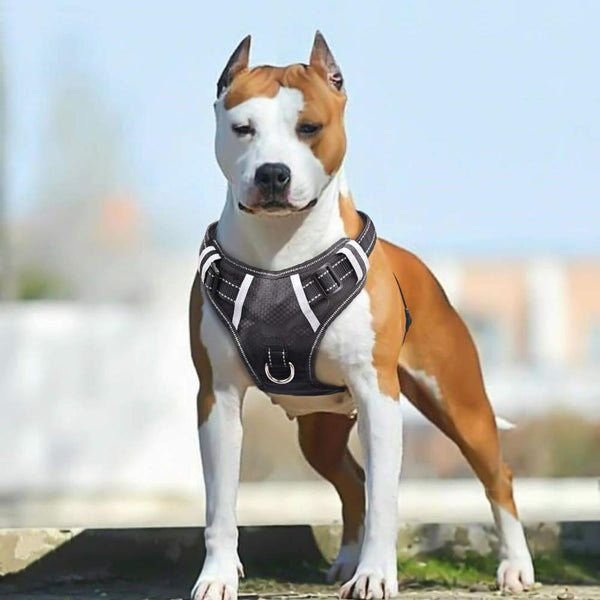 Big Dog Harness No Pull Adjustable Pet Reflective Oxford Soft Vest for Large Dogs Easy Control Harness