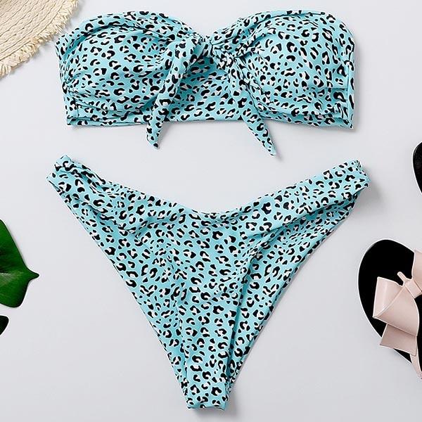 RXRXCOCO Bandeau Swimsuit Women Sexy Bikini 2019 Push Up Bikini Set Brazilian Swimwear Female Bathing Suit Thong Swimming Suit