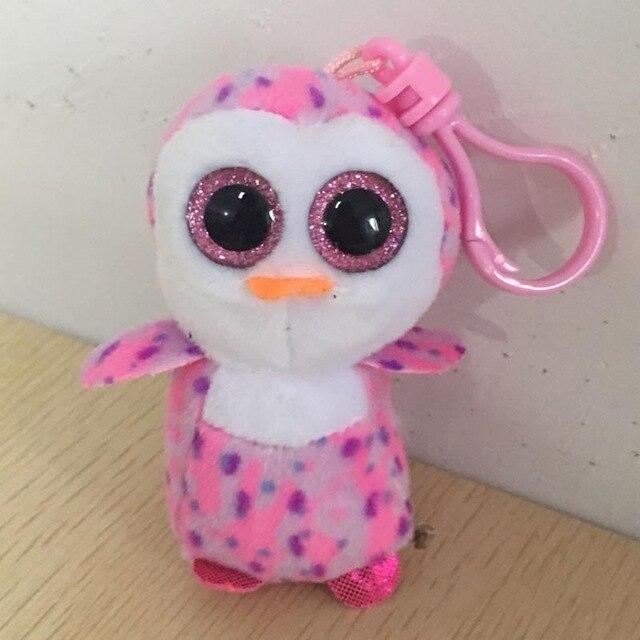 Ty Beanie Boos Big Eyes Plush Dog Keychain Doll Unicorn Penguin Leopard Owl Monkey Clip Toys 4" 10cm