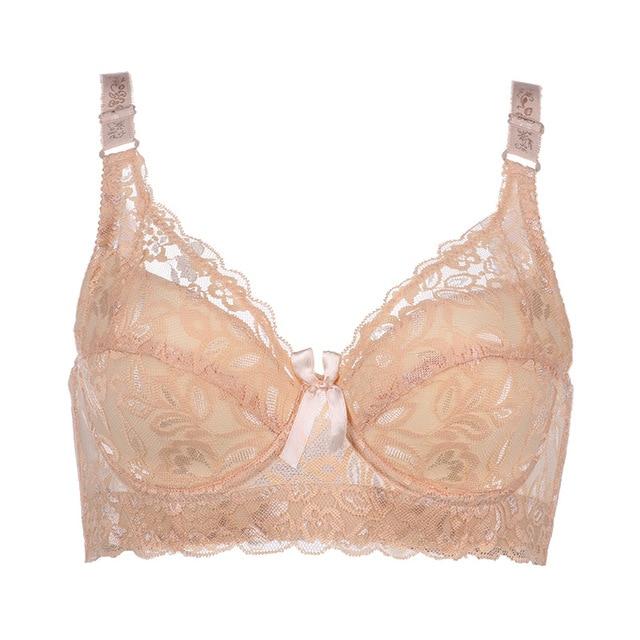 2019 Plus Large Big Size Bralette Lace Bras for Women's Bra Underwear Sexy Lingerie Super Push up Brassiere