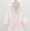 Baby Girls Boys Robes Children Bathrobe Hooded Cap Soft Velvet Robe Pajama Kids Coral Warm Clothes Baby Lovely Home Clothes