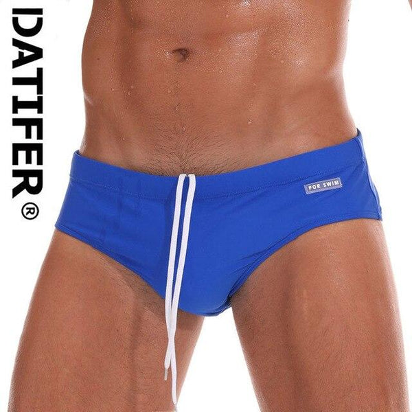 Datifer Men Swimwear Size XXL Sexy Low Boxers Men's Swim Brief Sportive Beachwear Shorts Sunga Man 2019 Swimsuit Bain YK02B
