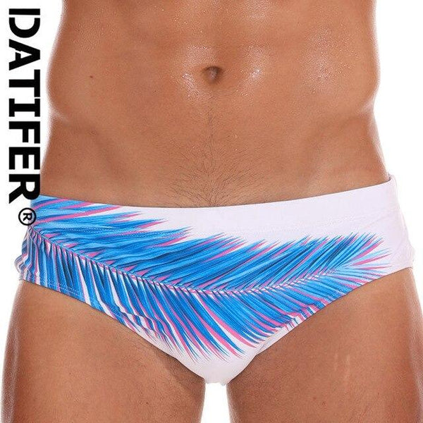Datifer Men Swimwear Size XXL Sexy Low Boxers Men's Swim Brief Sportive Beachwear Shorts Sunga Man 2019 Swimsuit Bain YK02B