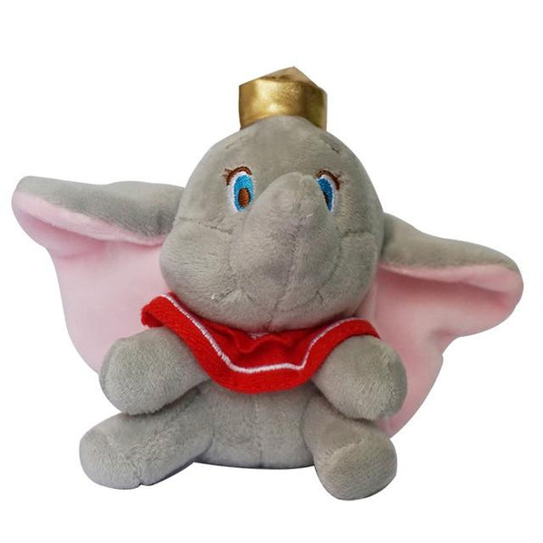 12cm Cute Dumbo Stuffed Animal Plush Toys Small Pendant Lovely Peluche Cartoon Elephant Doll Presents for Children Key Chain