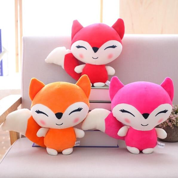 23cm Kawaii Dolls Fox Plush Stuffed Animals Toys for Girls Children Boys Toys Plush Pillow Foxes Stuffed Soft Toy Doll