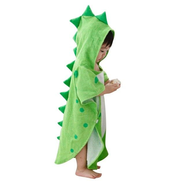 Hooded dinosaur modeling kid Bathrobe Cartoon Towel bath robe/girls and boys beach towels children gift