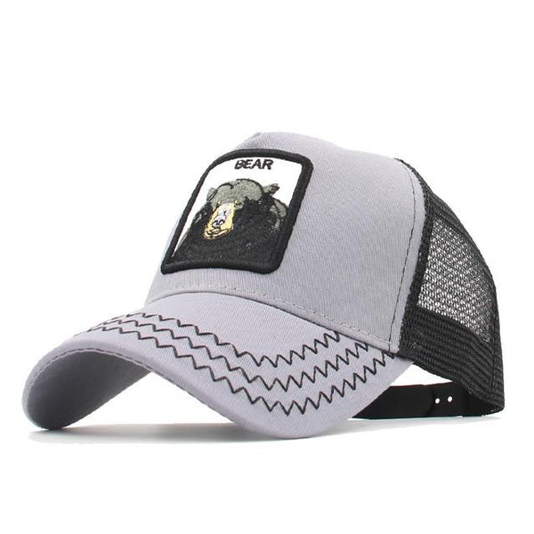 Animals Embroidery Duffy Duck Baseball Caps Men Women Snapback Hip Hop Hat Summer Breathable Mesh Gorras Unisex Streetwear Bone