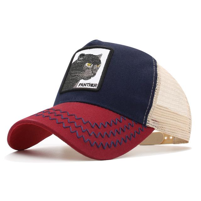 Animals Embroidery Duffy Duck Baseball Caps Men Women Snapback Hip Hop Hat Summer Breathable Mesh Gorras Unisex Streetwear Bone